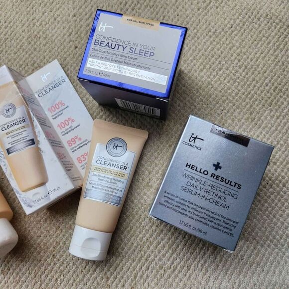 it Comestics Lot Confidence in a Cleanser Beauty Sleep Wrinkle Reducing Retinol - Picture 3 of 9